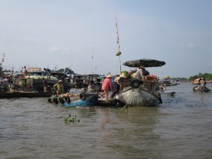 Buyers boarding the boat