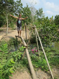 Rich making progress on the monkey bridge