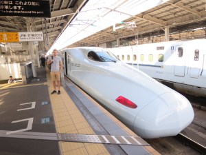 Rich and the Shinkansen bullet train